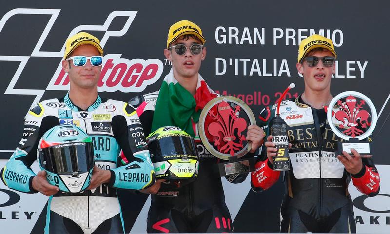 Italy’s Arbolino storms to maiden Moto3 win at Mugello