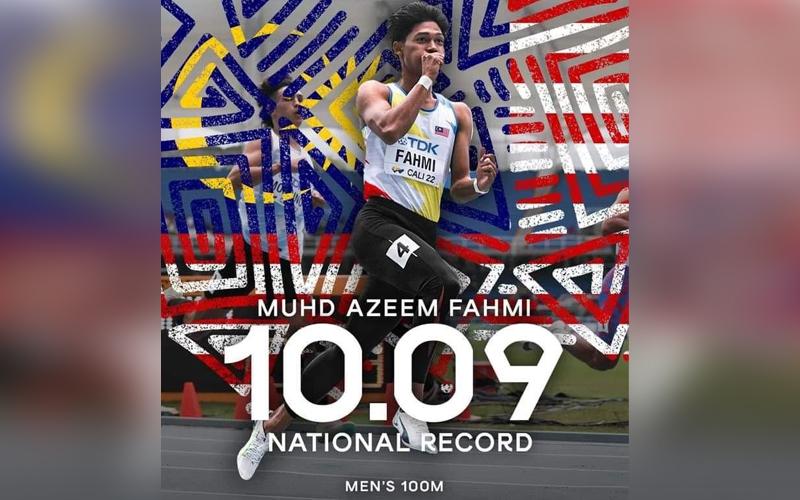 Teen sprint marvel Azeem clocks 10.09s to smash Malaysian 100m record