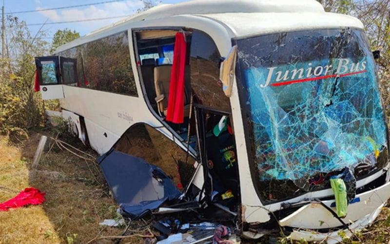 36 pelancong Malaysia cedera bas terbabas di Thailand