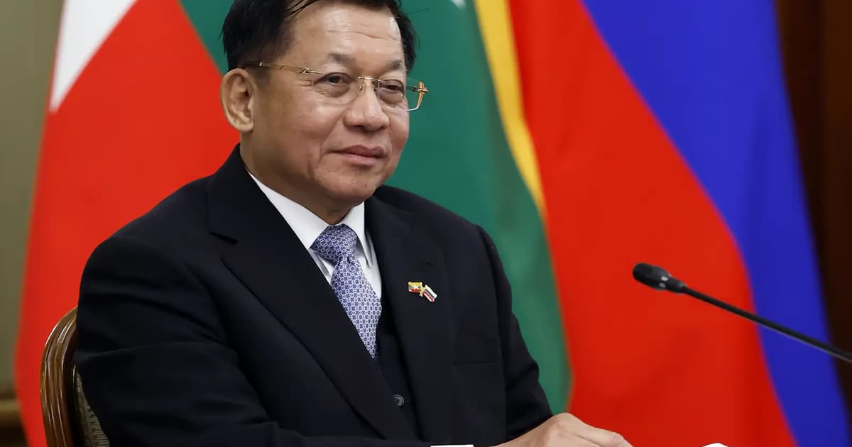 Myanmar junta chief sworn in as president