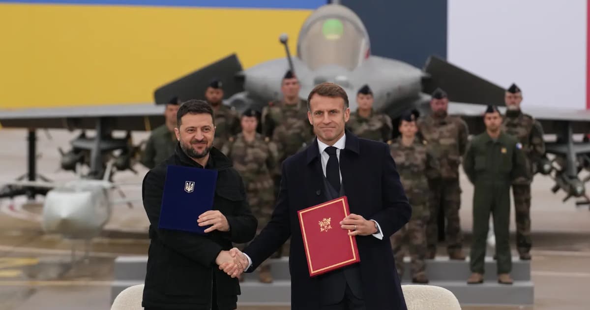 Macron, Zelensky sign accord for Ukraine to buy French fighter jets | FMT