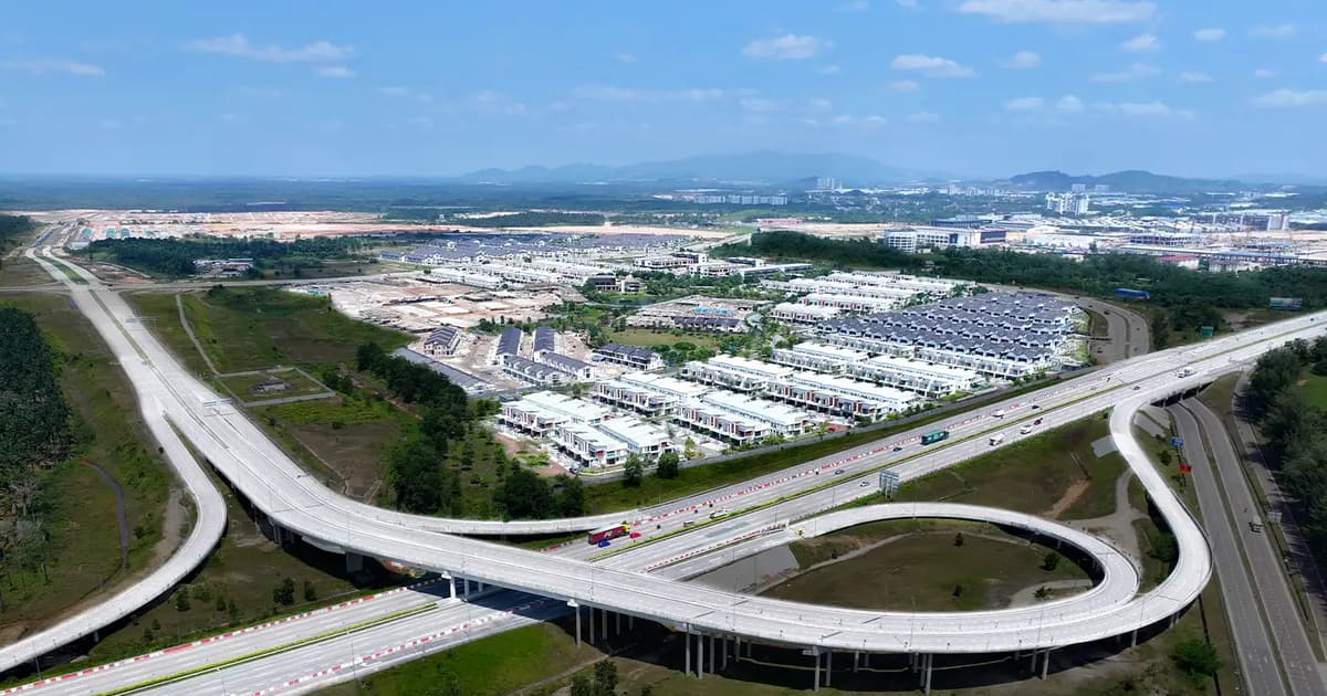 Gerbang Nusajaya 立交桥提高了休闲农场的可达性