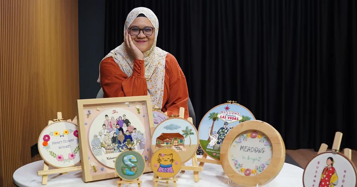 Sulam tangan bukan setakat sumber rezeki, tapi penyelamat mental Siti