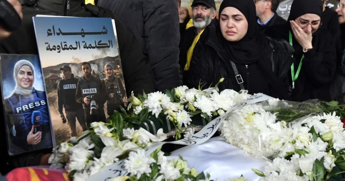 Lebanon mourns journalists killed in Israeli attack
