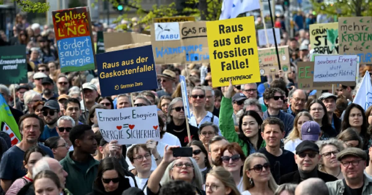 Thousands protest in Germany urging faster green shift