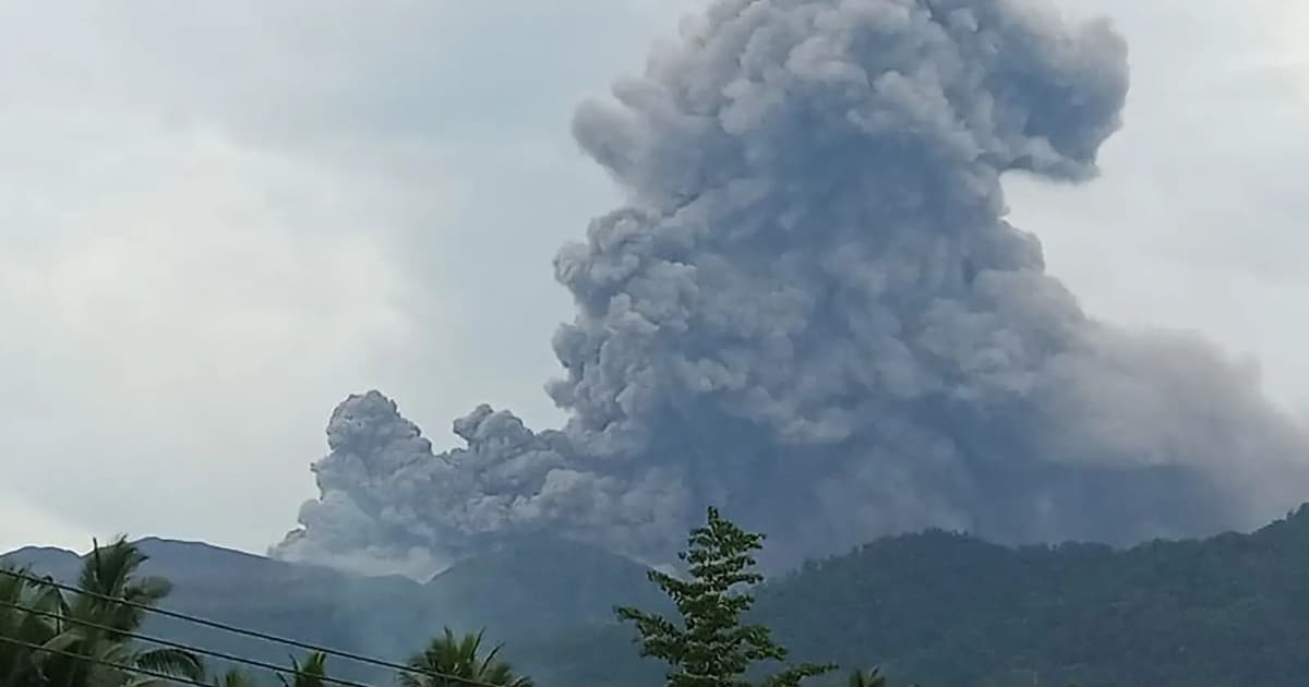 Indonesia’s Mount Dukono erupts, ash column rises 1,400 metres