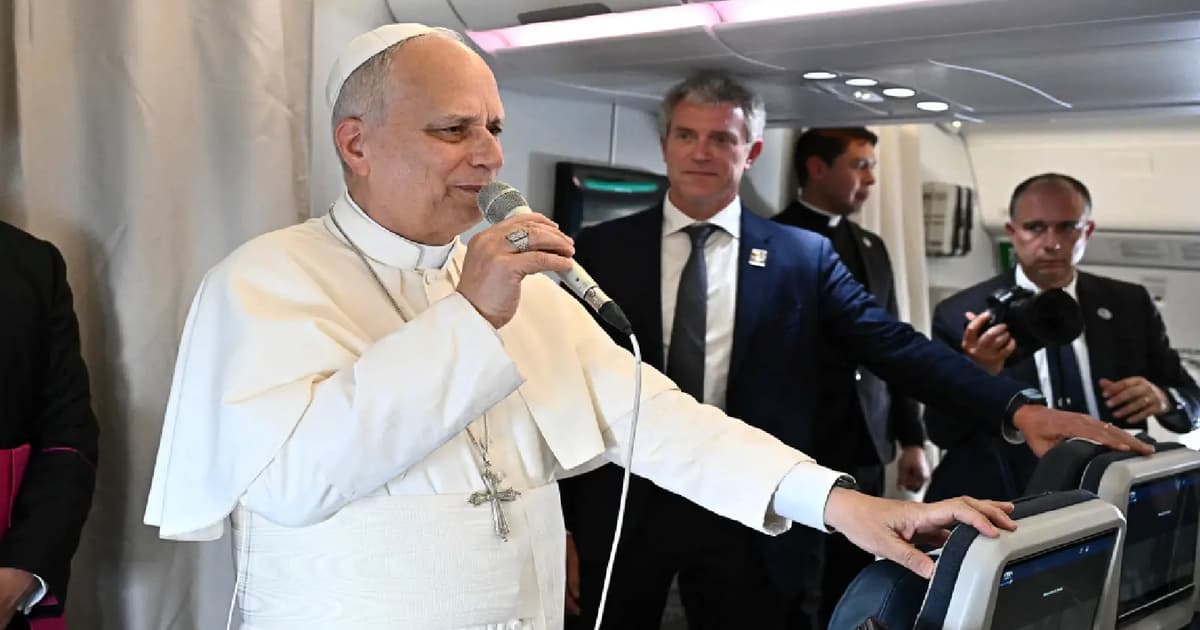 Pope Leo plays down feud with Trump