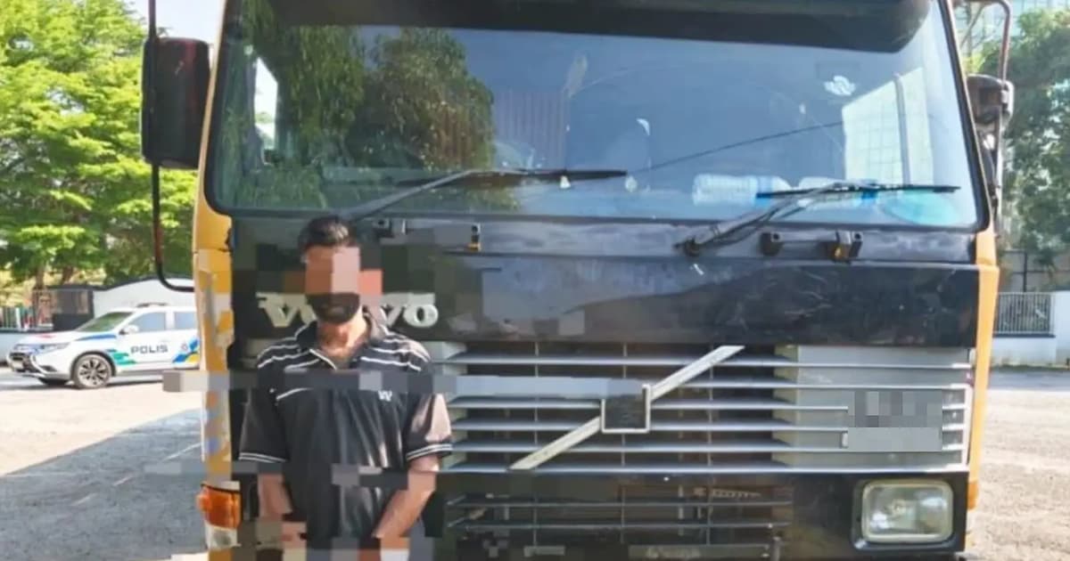 Lorry driver arrested for alleged drink-driving