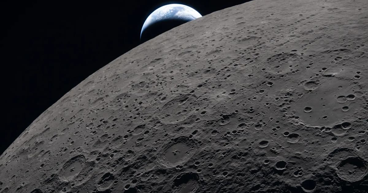 Nasa releases picture of ‘Earthset’ shot by Artemis crew