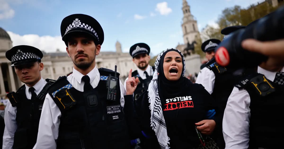 Over 200 arrested at pro-Palestinian rally in London