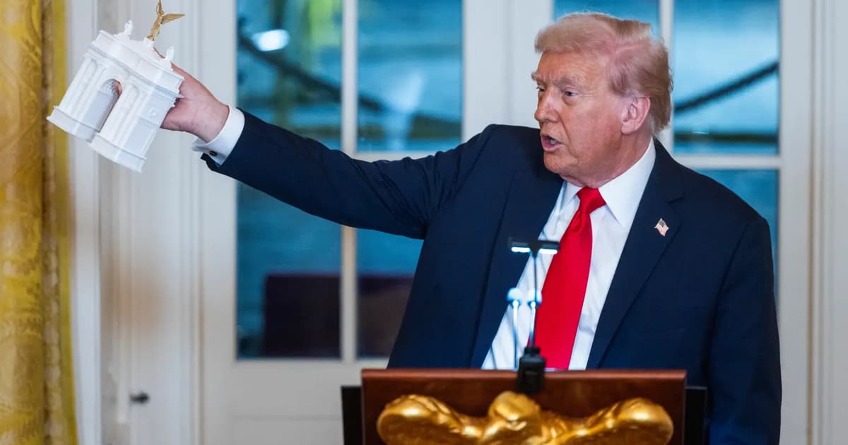 Trump administration reveals plans for massive Washington arch