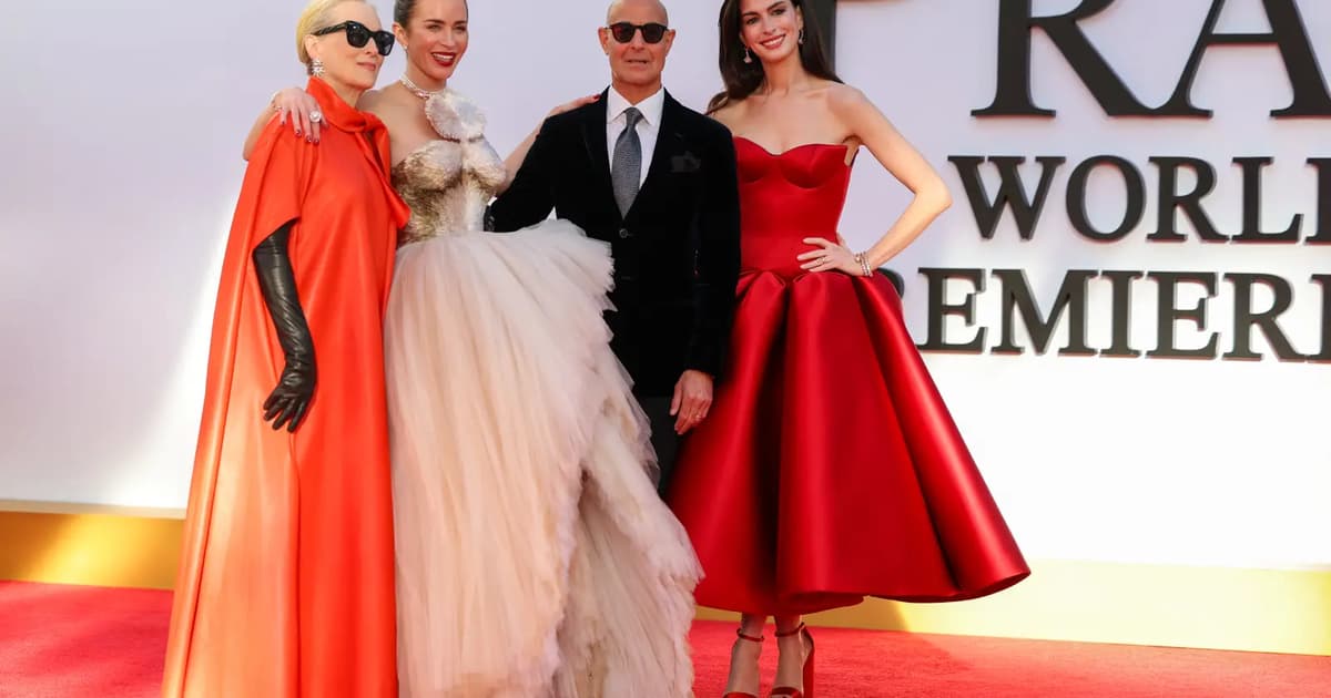 ‘The Devil Wears Prada 2’ stars reunite for glamorous premiere