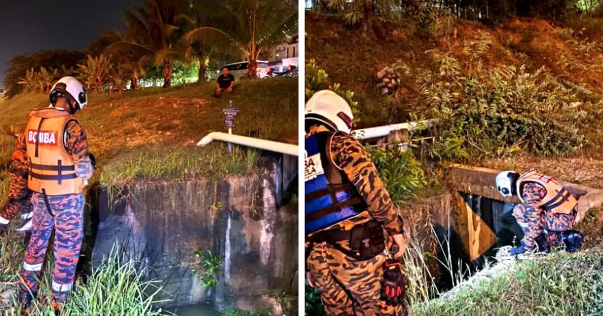Budak 10 tahun jatuh longkang ditemui lemas