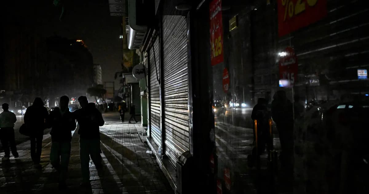 Energy shock from Iran war dims Egyptian nights