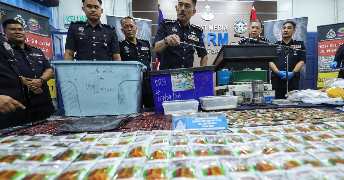 Sarawak cops make record drug bust worth RM16.2mil
