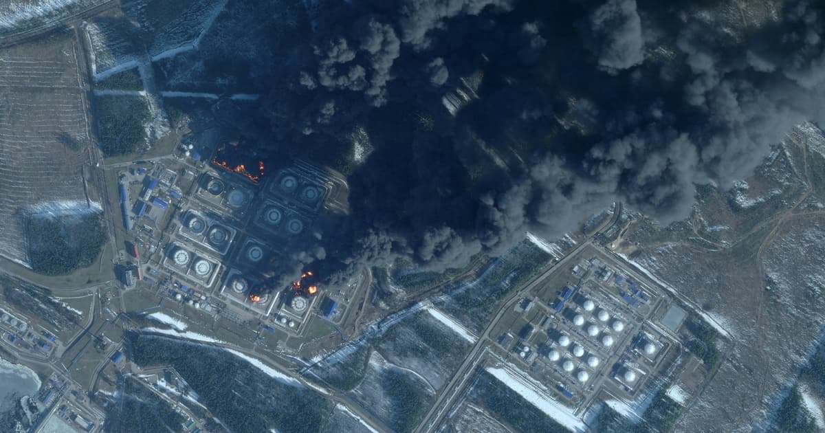 Ukrainian drones hit Russia’s Primorsk port, oil tankers, military ships