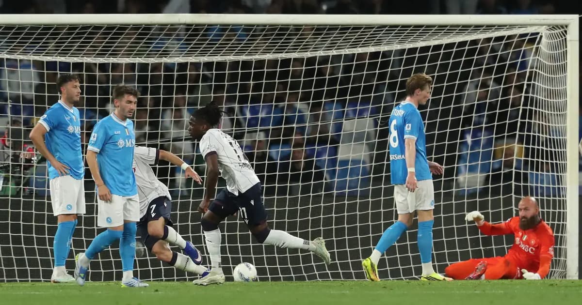 Napoli’s Champions League spot in balance after last-gasp Bologna defeat