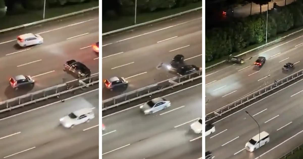 Driver arrested after 3-car pile-up on NKVE goes viral