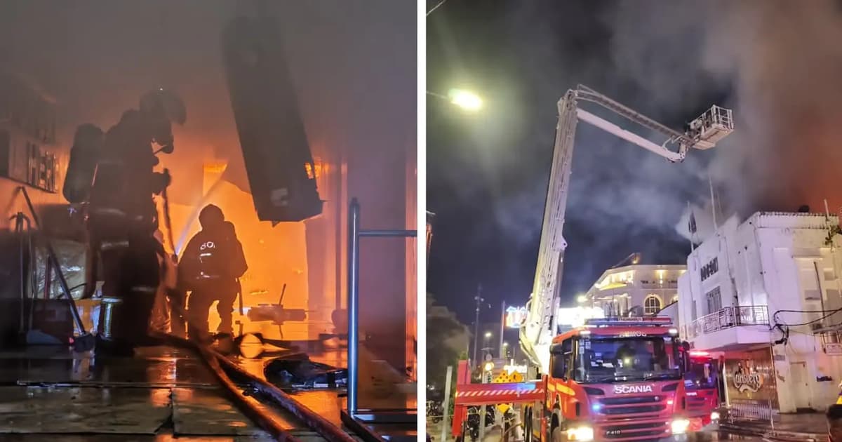 Penangs Odeon cinema building catches fire