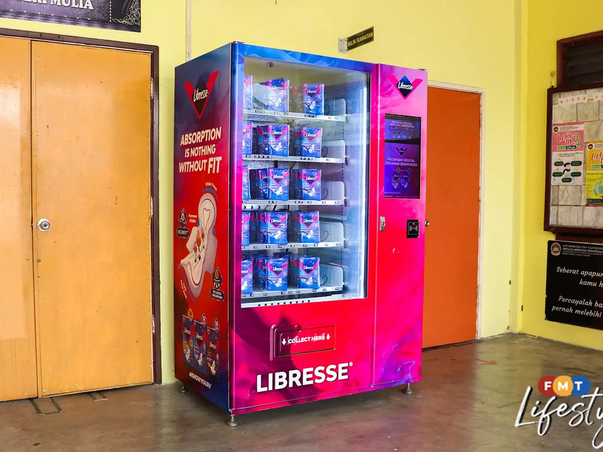 Sanitary pad vending machines are breaking the stigma of menstruation Sanitary pad vending machines are breaking the stigma of menstruation