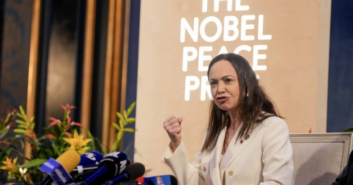 Venezuelas Machado supports tanker seizure, more US pressure on Maduro