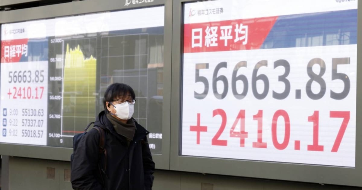 Asian stocks rise as Nikkei sets fresh record, dollar drops