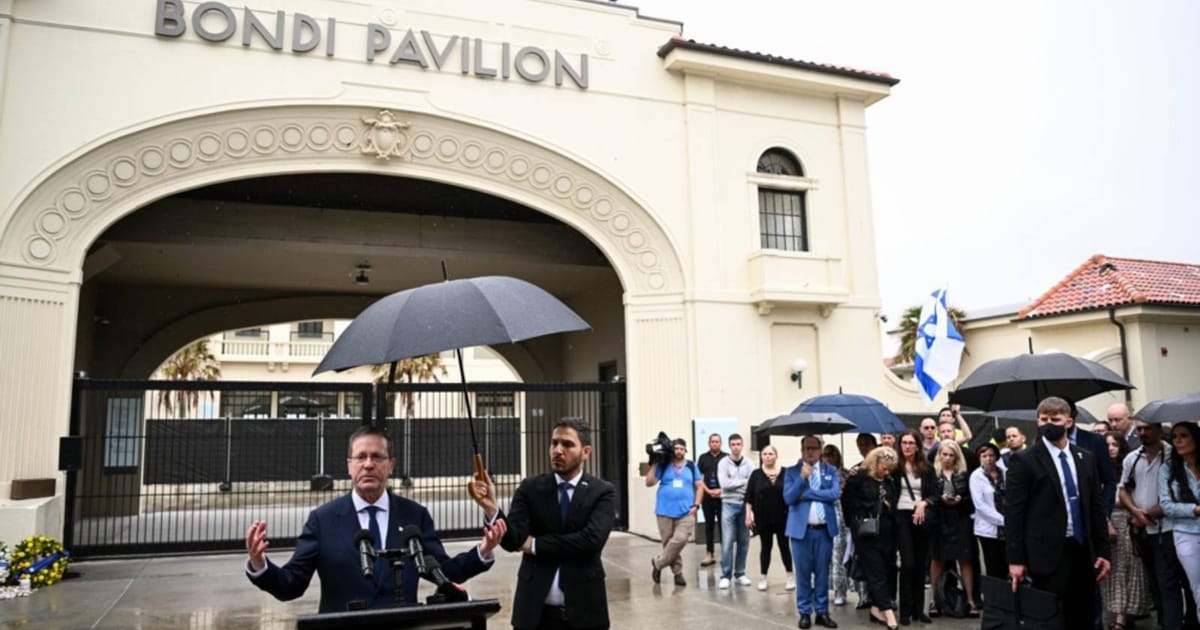 Israeli president says ‘we shall overcome this evil’ at Bondi Beach