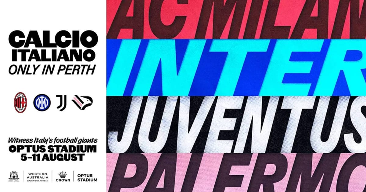 Australia’s Perth to host Italian football giants