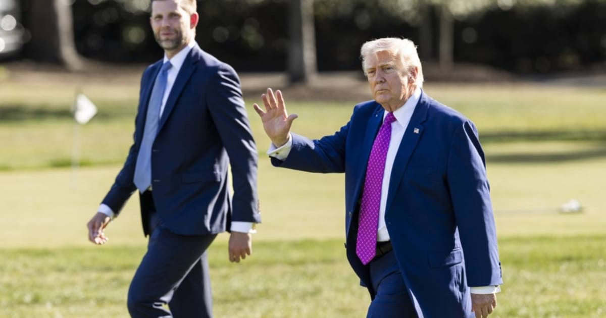 Trump’s son Eric to join father’s state visit to China