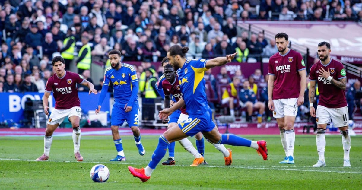 Leeds beat West Ham to reach FA Cup semis for first time in 39 years