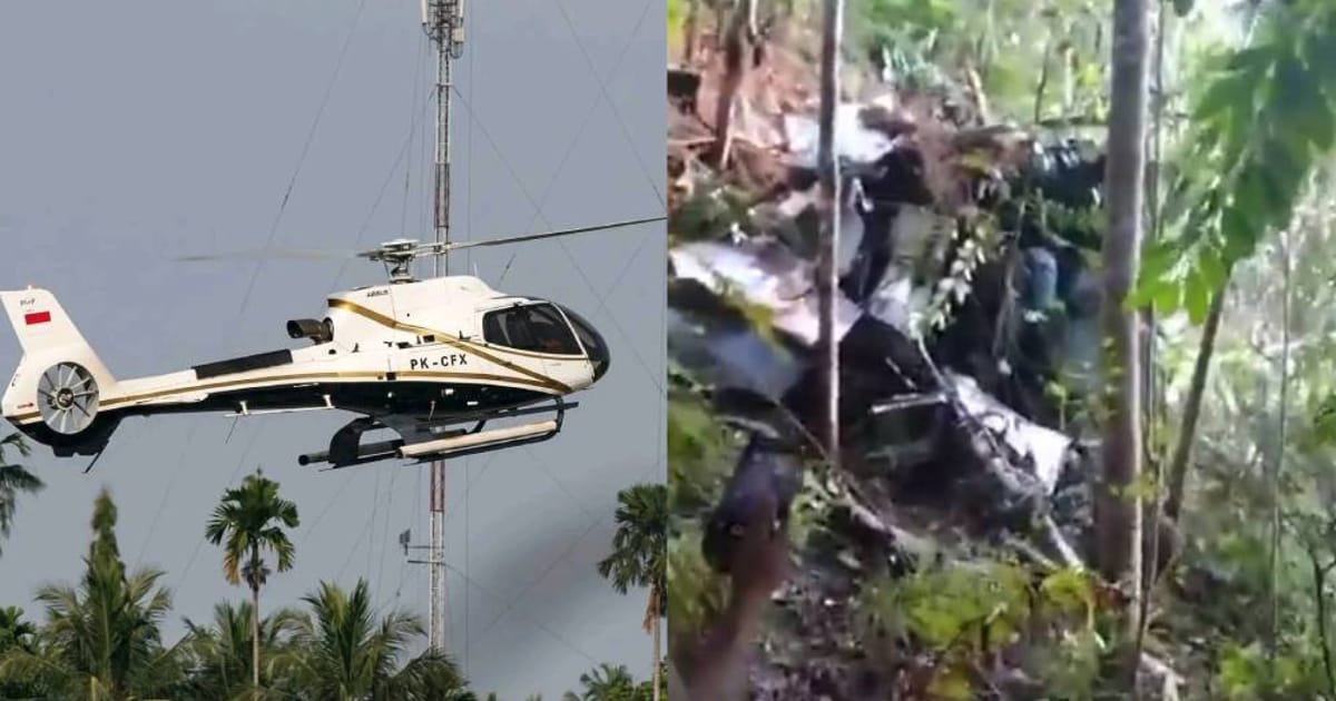 Eight people killed in helicopter crash in Indonesia’s West Kalimantan
