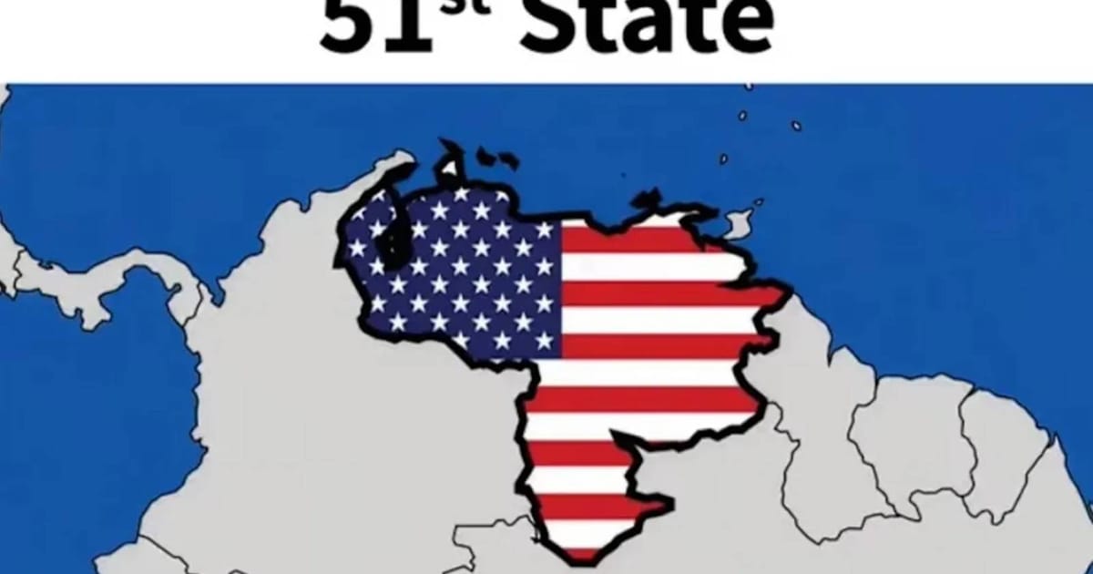 Trump posts graphic of Venezuela as 51st US state