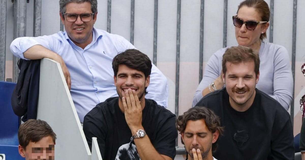 Alcaraz watches from sidelines as teenage brother shines in Madrid