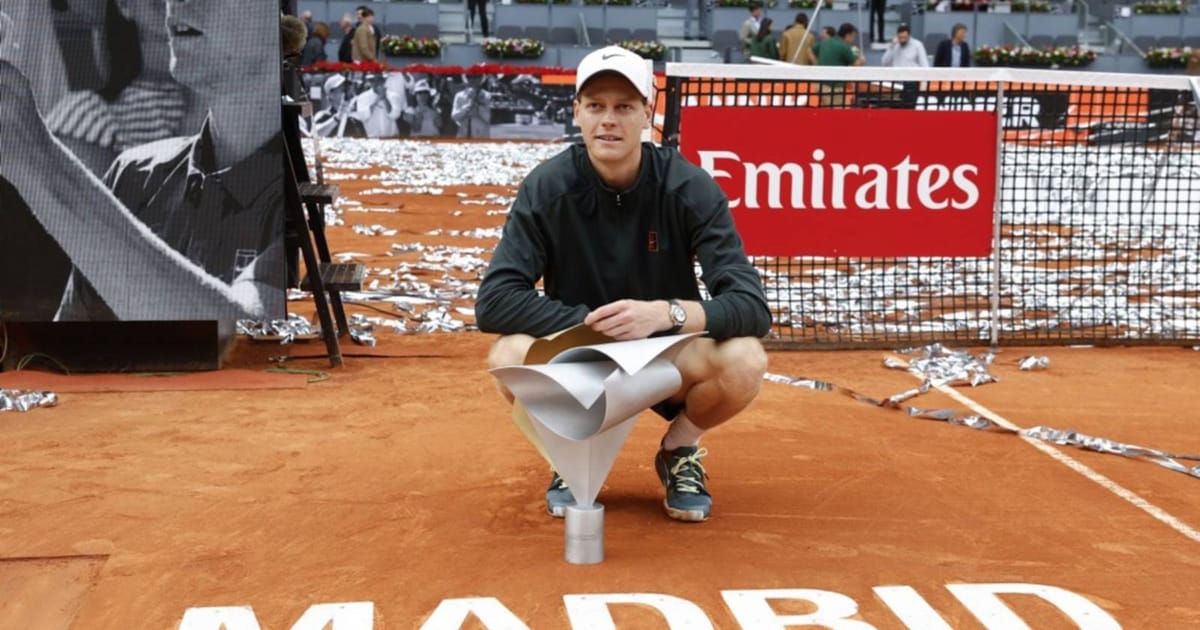 Sinner dismantles Zverev to win Madrid Open, set record