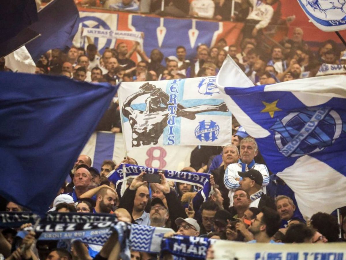 Fanion OM Marseille – Sparta Prague 91/92, Vintage Football Rope