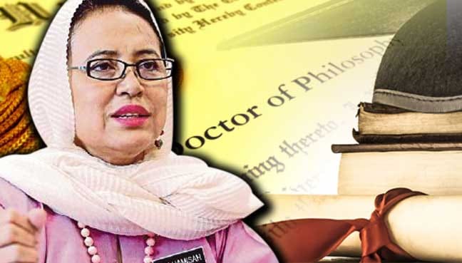 Siti-Hamisah-Tapsir-fake-phd
