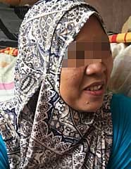 Ridzawati Jamaludin, 38, is in charge now of the family after her husband fell sick.