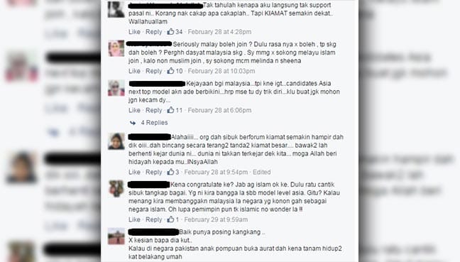(Facebook comments)