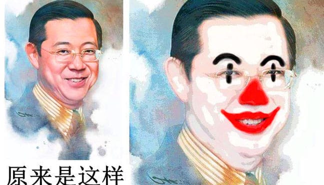 Guan Eng dismisses clown caricature, says BN media worse