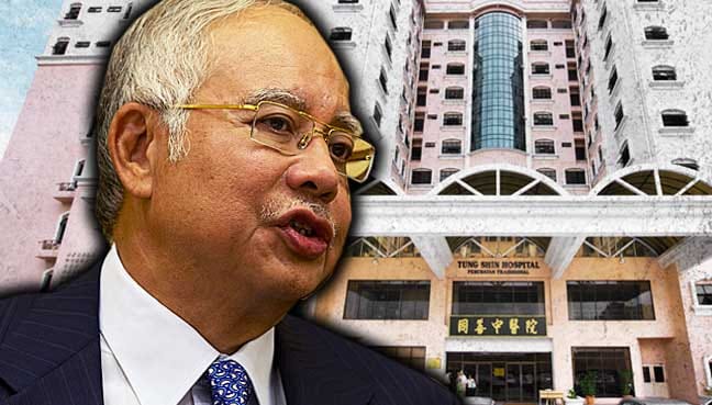 ’22 tahun perintah tak pernah lawat Hospital Tung Shin’, Najib sindir Dr M