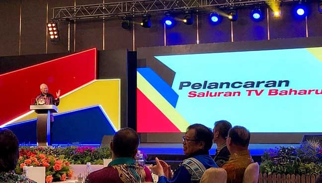 Najib launches new TV channel for Sabah and Sarawak