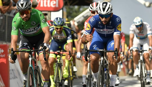 Gaviria wins again, Van Avermaet holds Tour de France lead