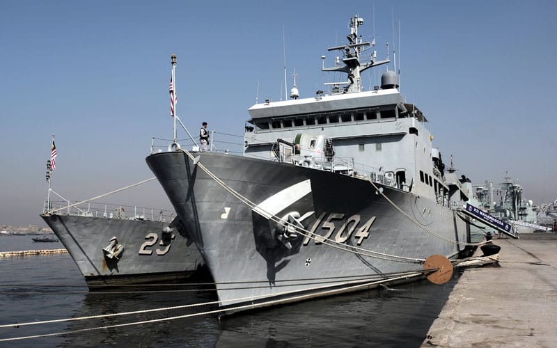 Kapal tentera Malaysia selesai beraksi di Laut Arab
