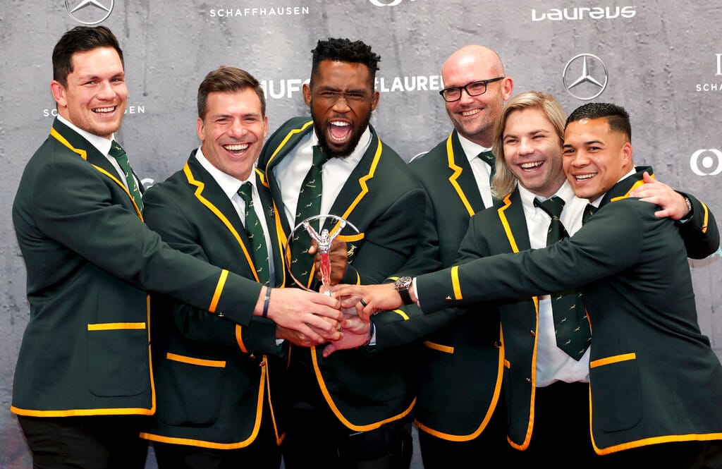 Hamilton and Messi share men’s Laureus, Springboks get team award