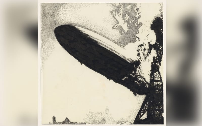 Original artwork for Led Zeppelin’s first LP to be auctioned