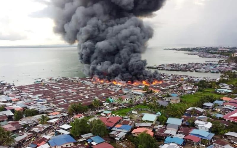 Lebih 700 rumah musnah dalam kebakaran di Tawau