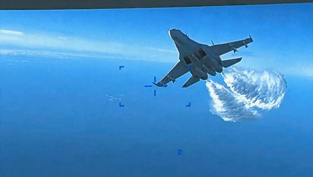 Pentagon releases declassified video of Black Sea drone incident