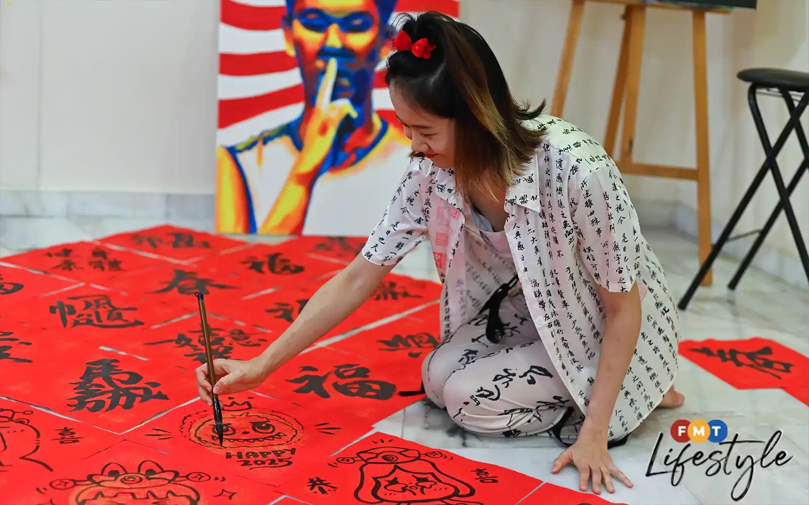 INTERVIEW VIVIAN CHINESE CALLIGRAPHY-NIUNIU'S GALLERY