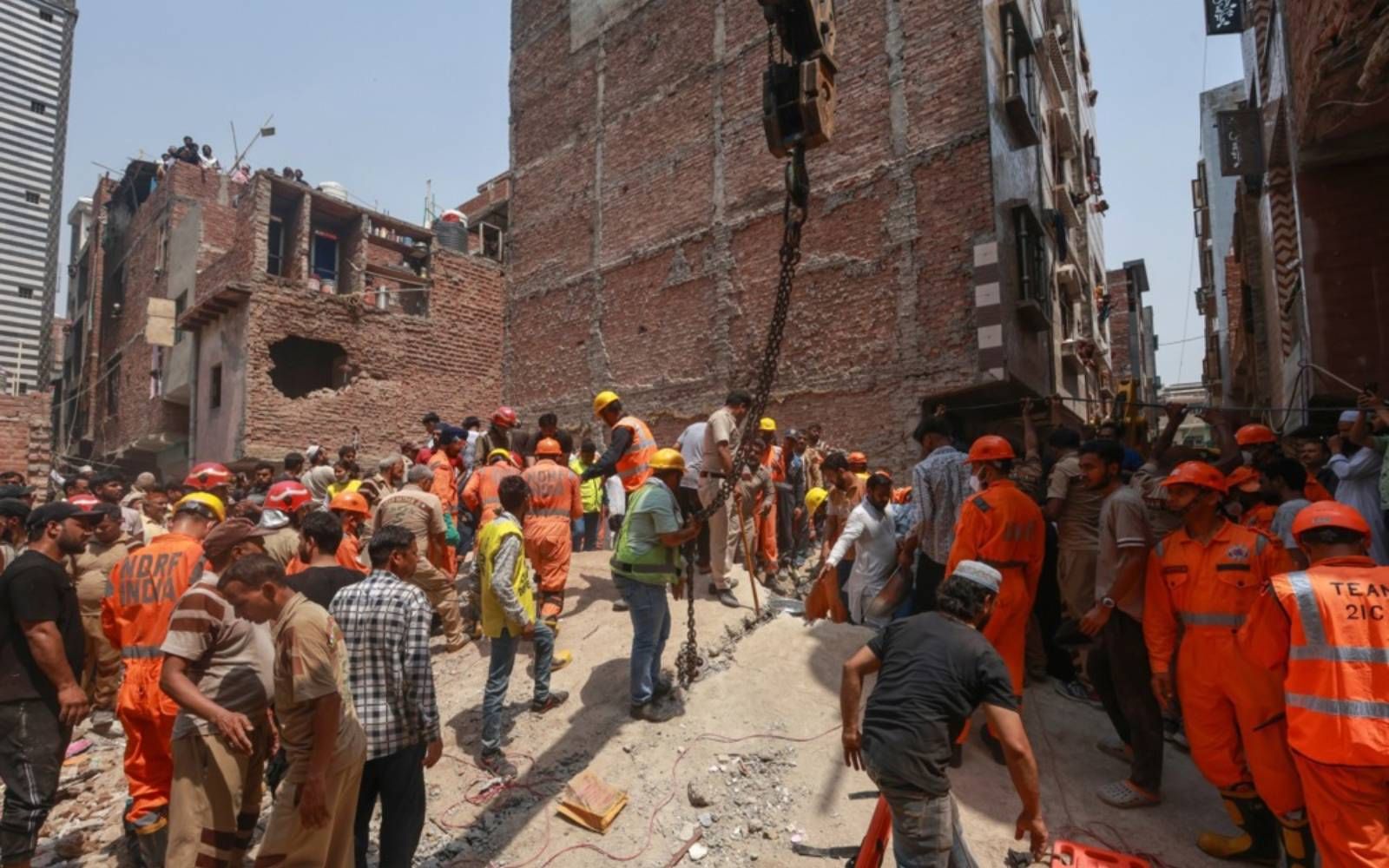 At least four killed in New Delhi building collapse