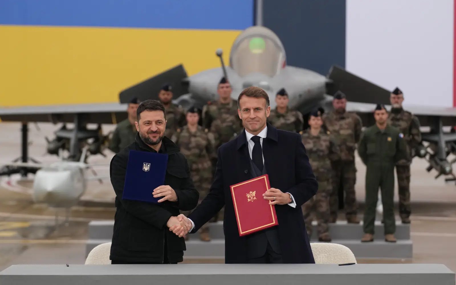 Macron, Zelensky sign accord for Ukraine to buy French fighter jets